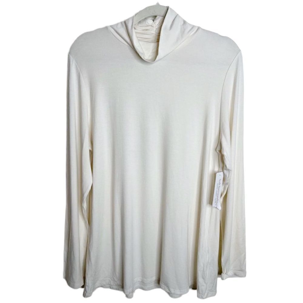 Soft surroundings Yerimen turtleneck ecru